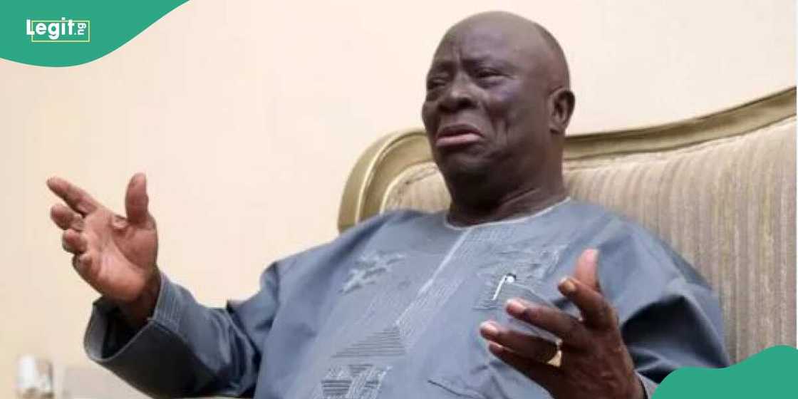 Report claiming leader of Afenifere, a Yoruba socio-political group, is death is false. Report claiming leader of Afenifere, a Yoruba socio-political group, is death is false.