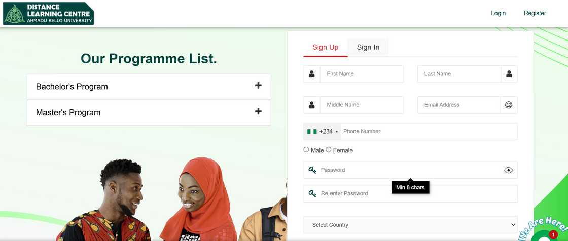ABU Distance learning application portal ABU Distance learning application portal