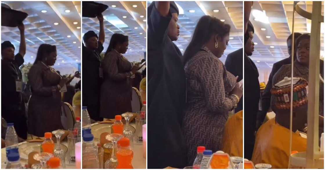 Party server harasses Eniola Badmus in video.