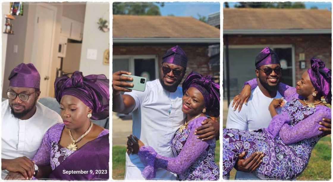 Man and his fiancee hold marriage introduction via Zoom. Man and his fiancee hold marriage introduction via Zoom.