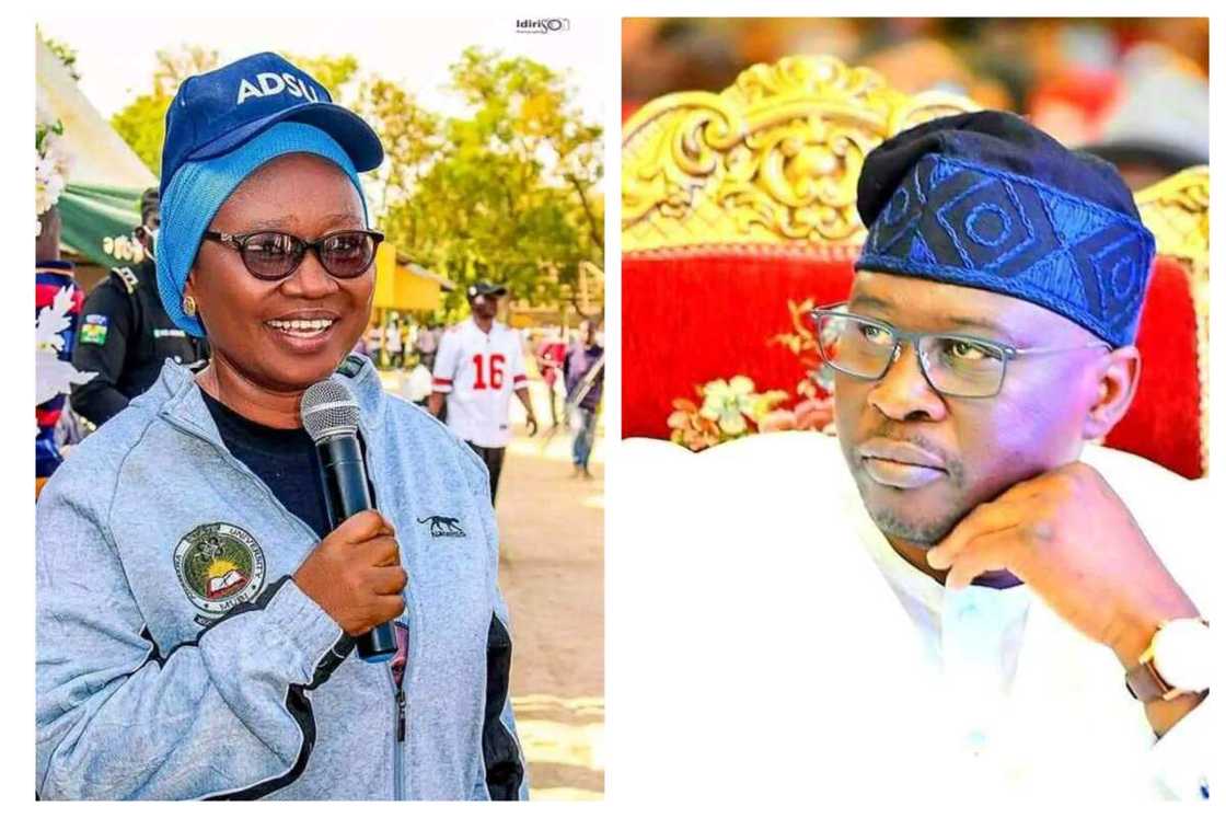 Gwamna Ahmadu Fintire da Farfesa Farauta. Gwamna Ahmadu Fintire da Farfesa Farauta.