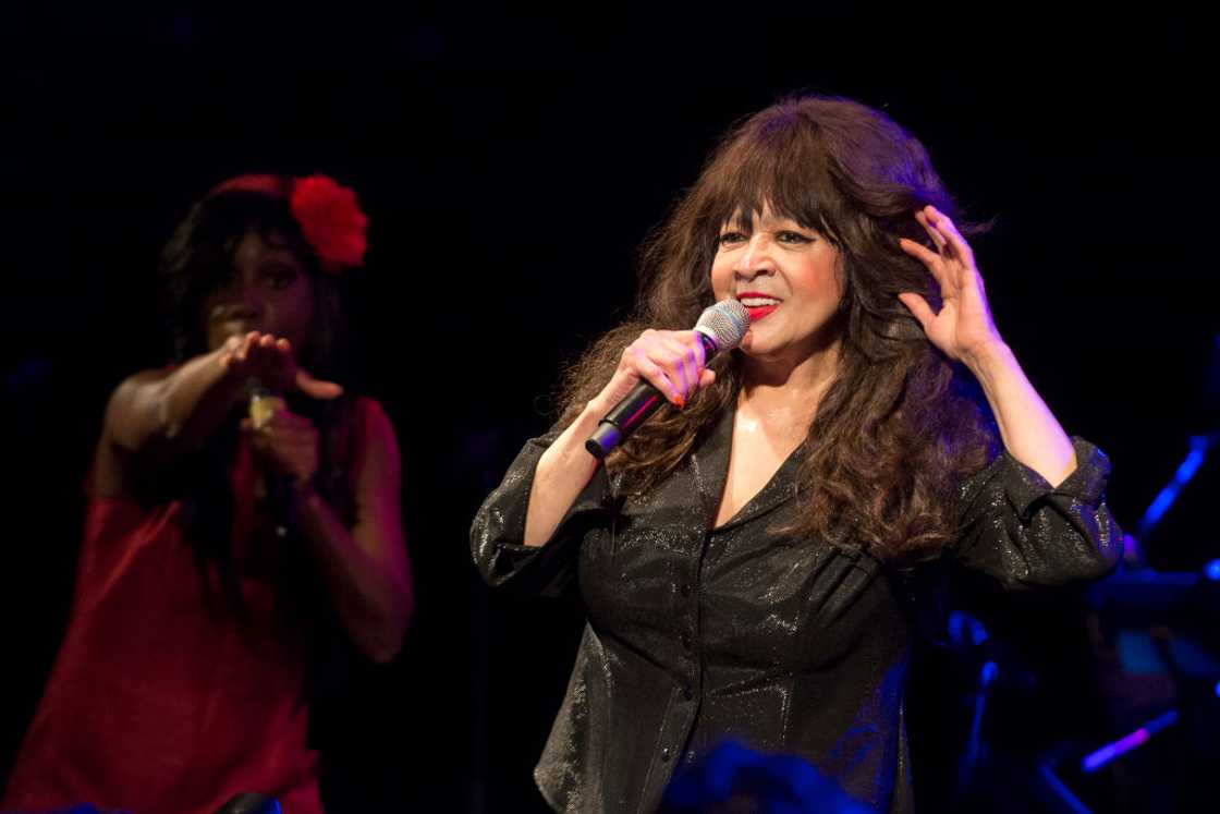 Ronnie Spector performs on stage at Sala Apolo in Barcelona, Spain.
