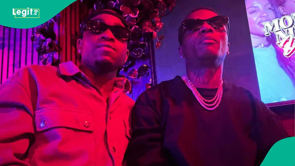 Ademola Lookman and Wizkid. Photo by Ademola Lookman
