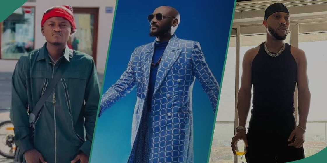 Portable joins 2Baba on live IG, brags of beating Charles Okocha up. Portable joins 2Baba on live IG, brags of beating Charles Okocha up.