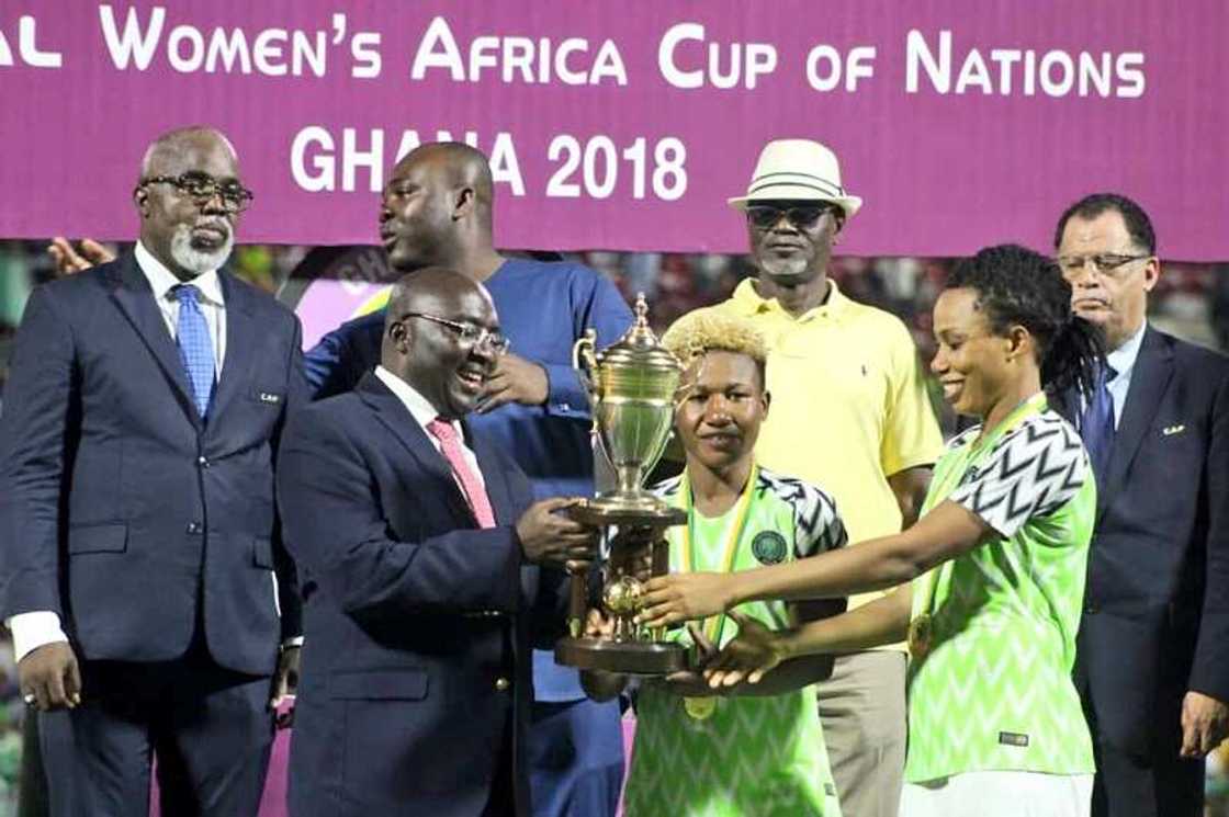 Buhari ya taya Super Falcons murnar nasarar lashe kofin Afirka na bana Buhari ya taya Super Falcons murnar nasarar lashe kofin Afirka na bana