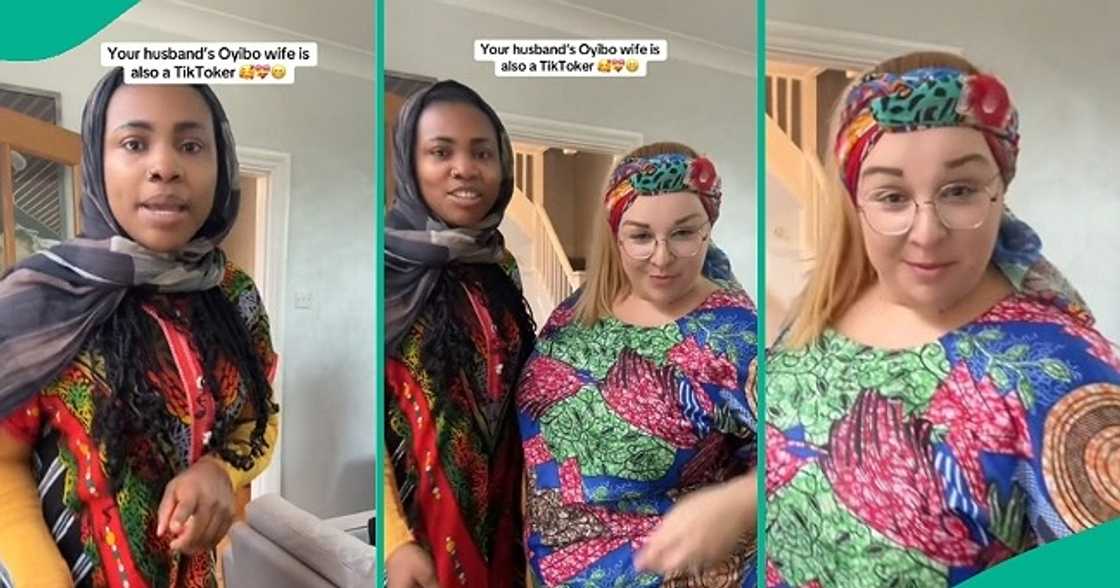 Lady in polygamous relationship dances with co-wife Lady in polygamous relationship dances with co-wife