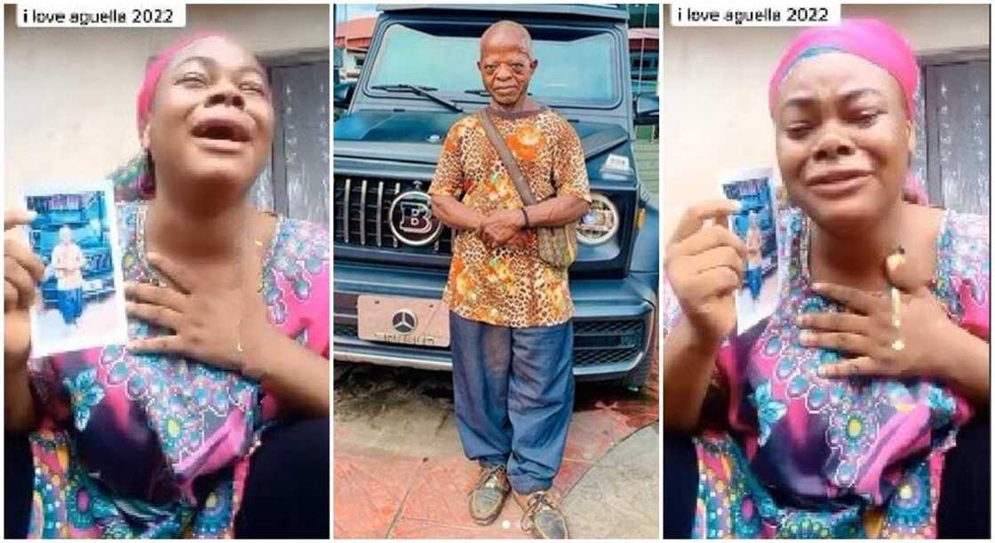 Photo of veteran actor, Aguba and lady asking his hand in marriage. Photo of veteran actor, Aguba and lady asking his hand in marriage.
