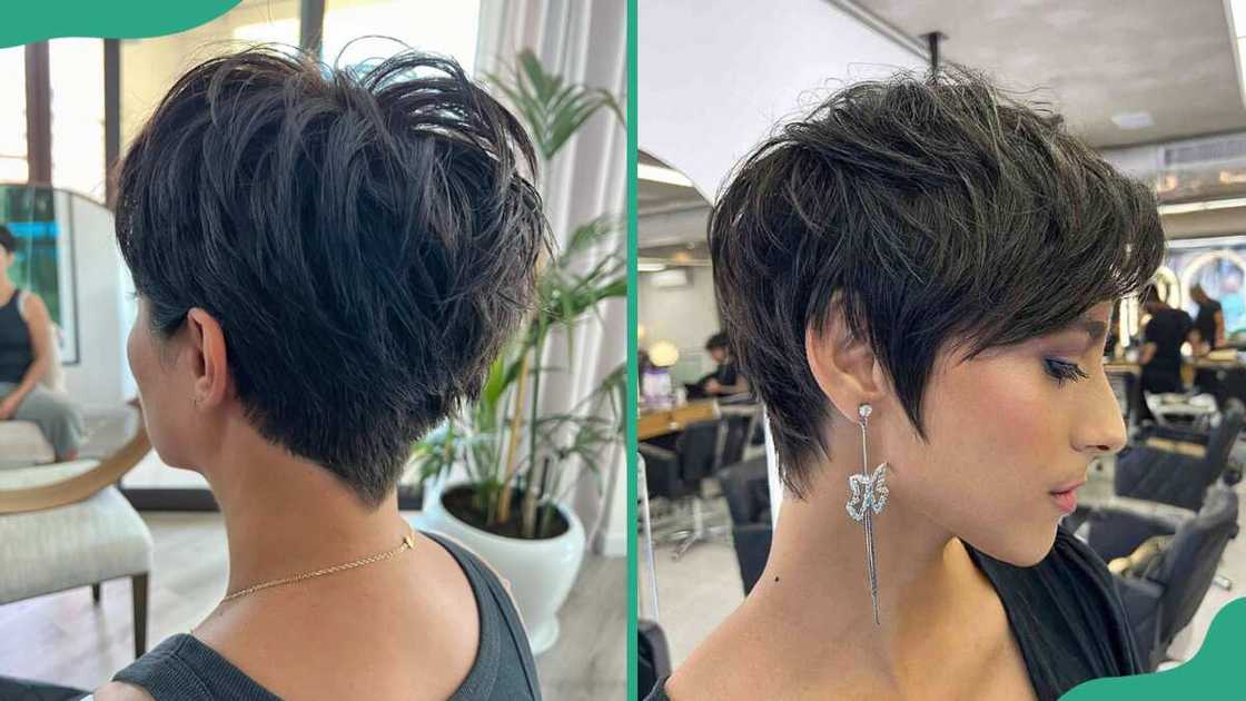 Layered pixie haircuts