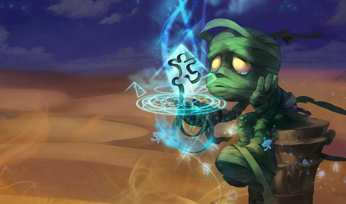 Amumu is holding his magic spell Amumu is holding his magic spell