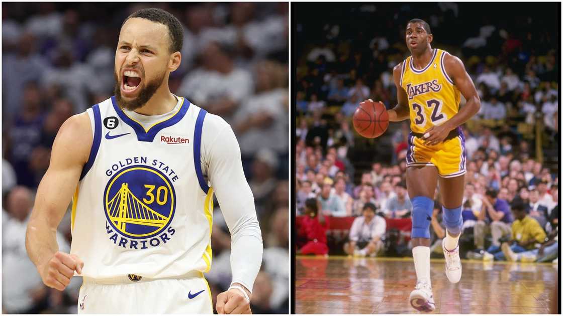 Stephen Curry, Magic Johnson, Warriors, Lakers, NBA, Sacramento Kings, LeBron James, Kevin Durant, Klay Thompson Stephen Curry, Magic Johnson, Warriors, Lakers, NBA, Sacramento Kings, LeBron James, Kevin Durant, Klay Thompson