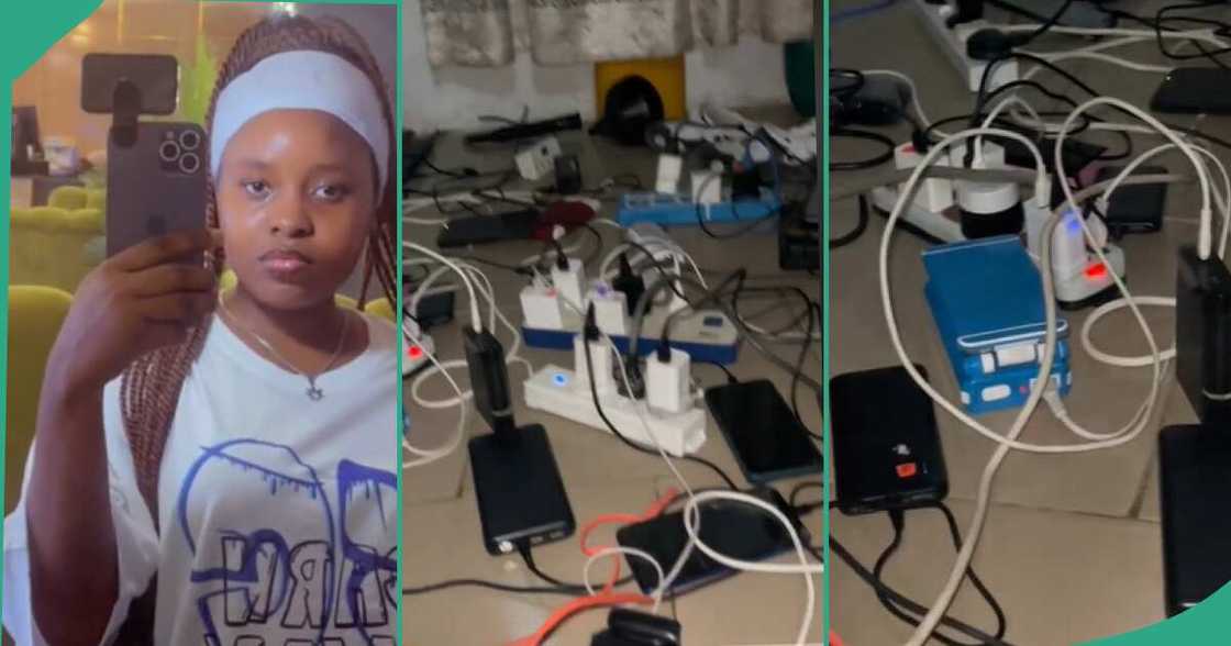 Lady buys generator. Lady buys generator.