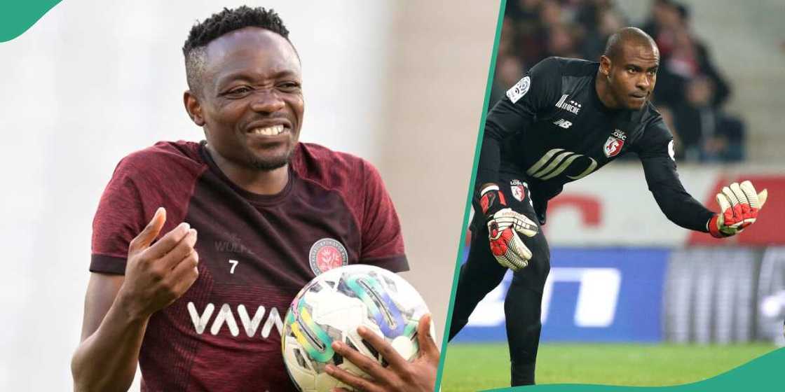 Enyeama and Musa linkup shared a laugh Enyeama and Musa linkup shared a laugh