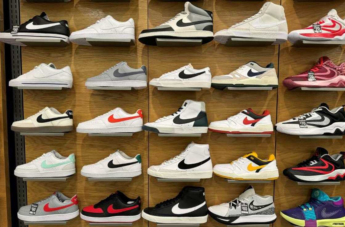 Shares of Nike tumbled after the company offered a tepid near-term sales outlook Shares of Nike tumbled after the company offered a tepid near-term sales outlook