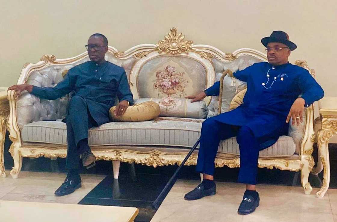 Ifeanyi Okowa and Udom Emmanuel