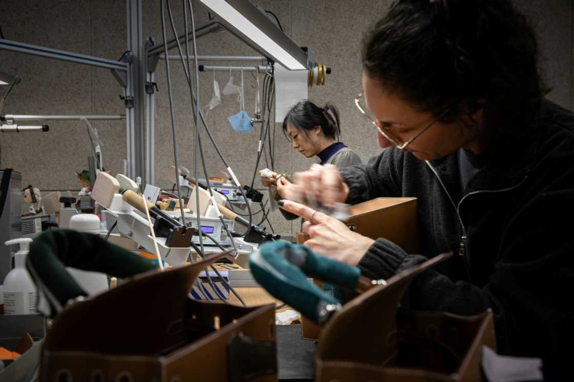 A Hermes luxury bag workshop in France in April 2023 A Hermes luxury bag workshop in France in April 2023
