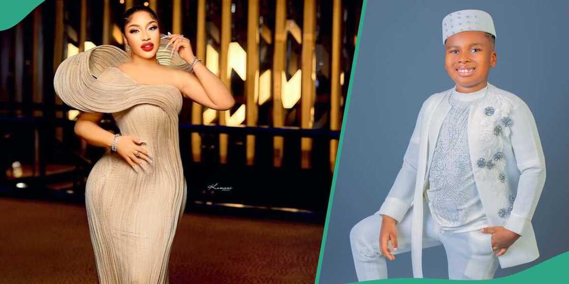 Tonto Dikeh's son celebrates her on birthday. Tonto Dikeh's son celebrates her on birthday.