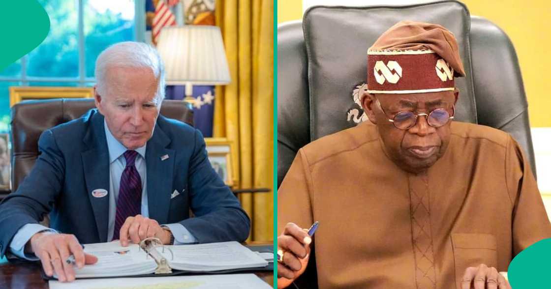 Joe Biden da Bola Tinubu.