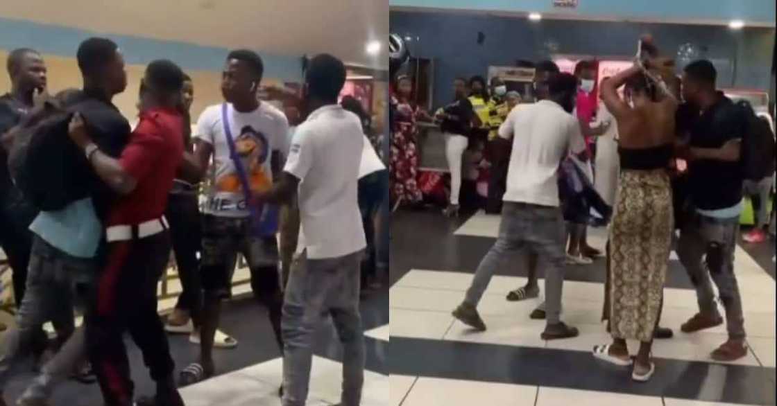 Drama as Man Asks Lady to Pull Clothes he Bought for her in Public after Seeing Lover with another Person Drama as Man Asks Lady to Pull Clothes he Bought for her in Public after Seeing Lover with another Person