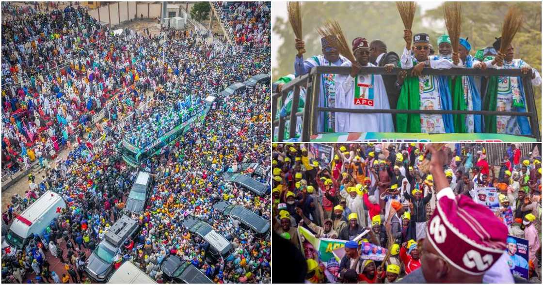Kano APC rally, Bola Tinubu, Atiku Abubakar, 2023 general election, PDP Kano APC rally, Bola Tinubu, Atiku Abubakar, 2023 general election, PDP