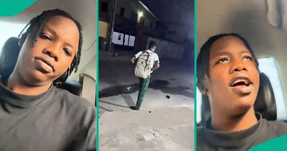 Nigerian man cries out after seeing student on the road at 5:22am Nigerian man cries out after seeing student on the road at 5:22am