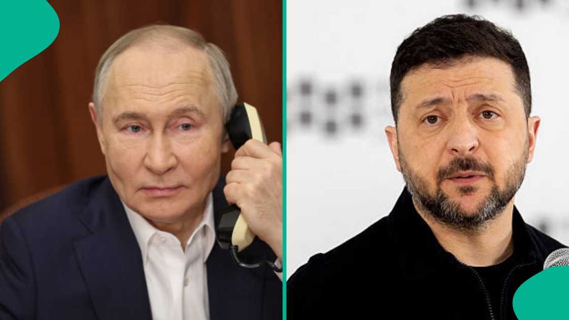 Volodymyr Zelenskiy da Vladimir Putin