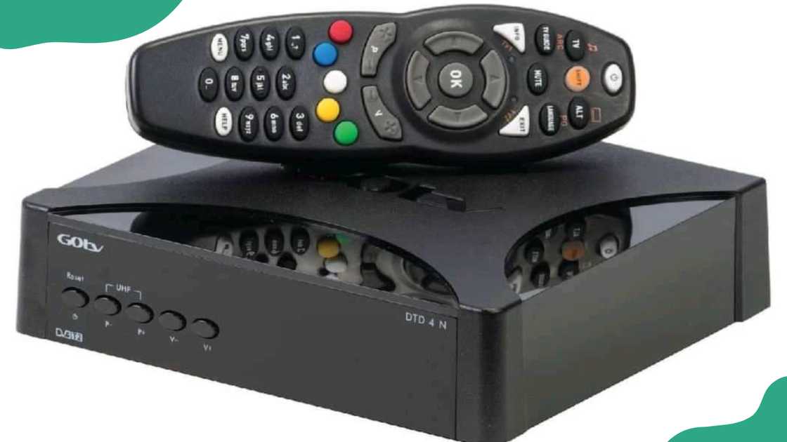 GOtv decoder and remote. GOtv decoder and remote.