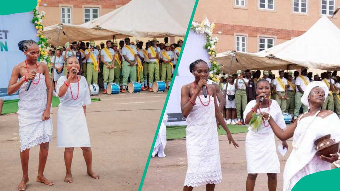 NYSC members during a passing out ceremony NYSC members during a passing out ceremony