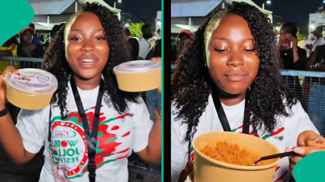 Lady shares experience after tasting Hilda Baci's jollof rice.