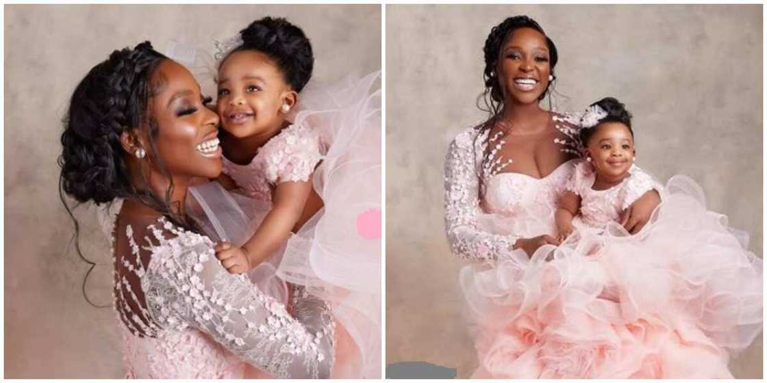 Photos of Tomike Adeoye and her daughter. Photos of Tomike Adeoye and her daughter.