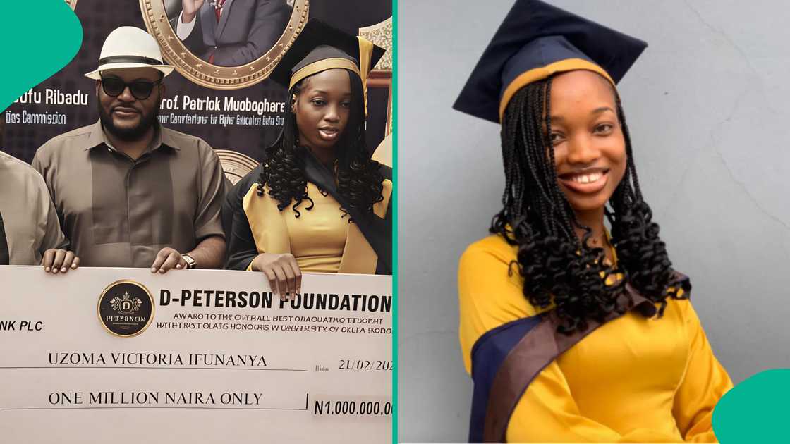 Joy as lady wins N1m for emeging as University of Delta overall best graduating student with almost perfect CGPA Joy as lady wins N1m for emeging as University of Delta overall best graduating student with almost perfect CGPA