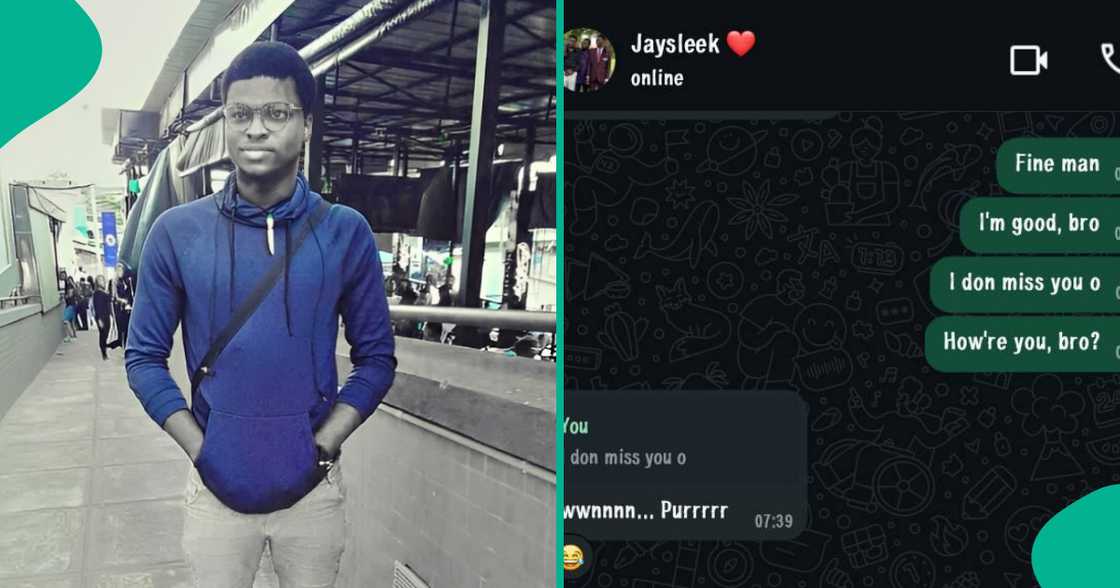 Man tells elder brother he misses him, displays his unexpected response on WhatsApp Man tells elder brother he misses him, displays his unexpected response on WhatsApp