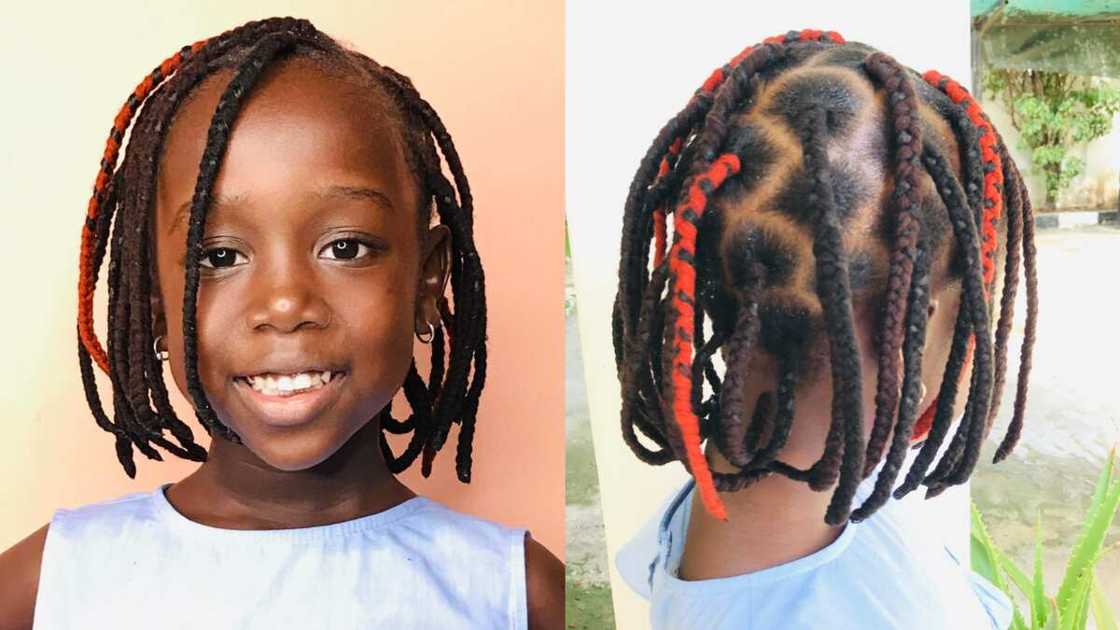 Brazilian wool hairstyle for kids