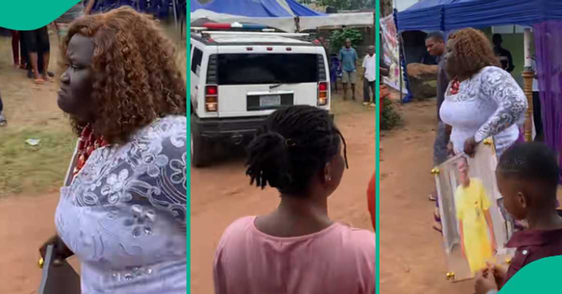 20-year-old lady organises her father's burial singlehandedly. 20-year-old lady organises her father's burial singlehandedly.