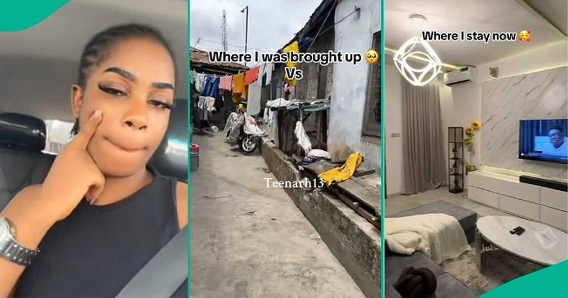Lady who grew up in local compound shows off mansion where she stays Lady who grew up in local compound shows off mansion where she stays
