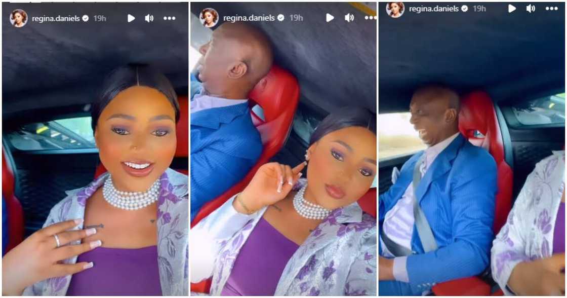 Regina Daniels says she doesn't cook for husband. Regina Daniels says she doesn't cook for husband.