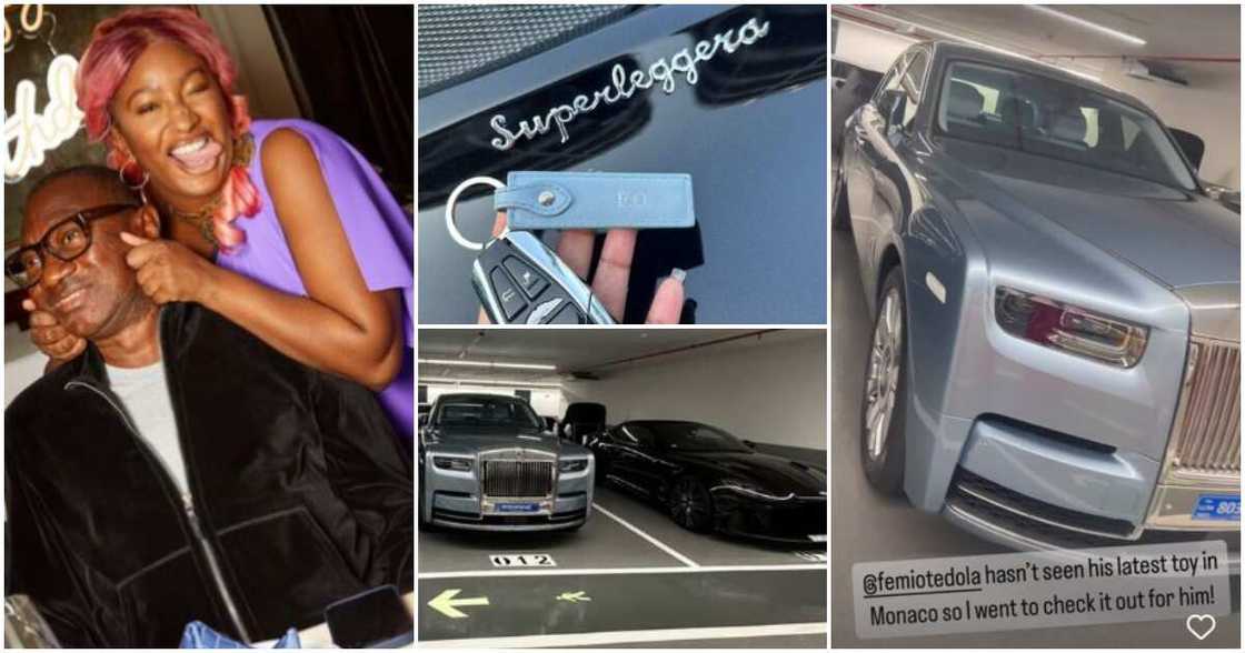 Singer DJ Cuppy and her dad's cars Singer DJ Cuppy and her dad's cars