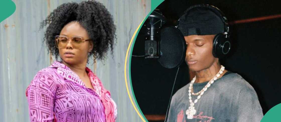 Yemi Alade replies fake Wizkid page on Twitter, fan taunts her. Yemi Alade replies fake Wizkid page on Twitter, fan taunts her.