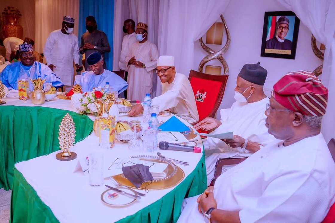 Buhari and APC bigwigs Buhari and APC bigwigs