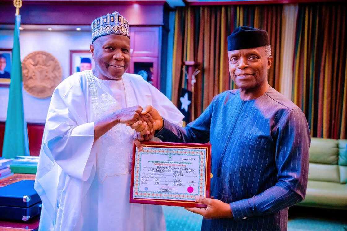 Inuwa Yahaya visits Osinbajo Inuwa Yahaya visits Osinbajo