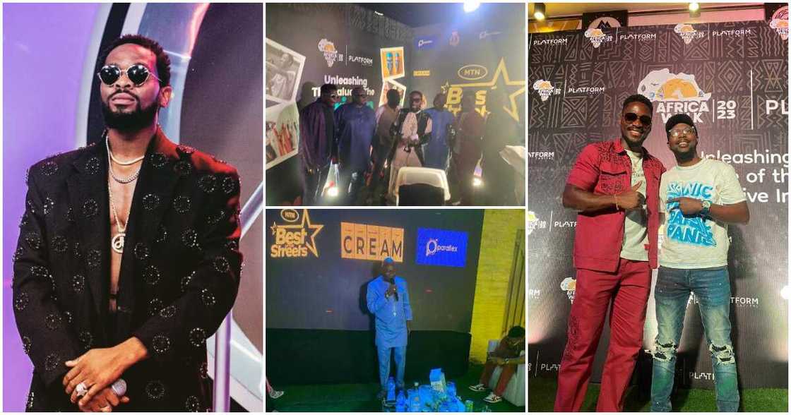 Photos of D'banj, Tobi Bakre, Mr Macaroni and Parallex CEO Olufemi Bakre Photos of D'banj, Tobi Bakre, Mr Macaroni and Parallex CEO Olufemi Bakre