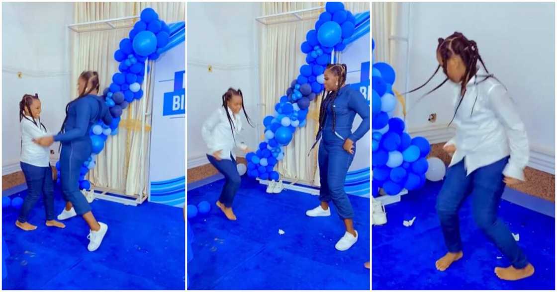 Chacha Eke Faani battles daughter on dance floor Chacha Eke Faani battles daughter on dance floor