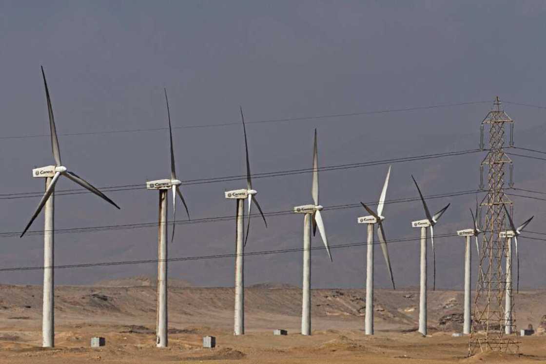 Zaafarana wind farm along Egypt's Gulf of Suez -- the country is targeting 42 percent of electricity output from renewables by 2035 Zaafarana wind farm along Egypt's Gulf of Suez -- the country is targeting 42 percent of electricity output from renewables by 2035