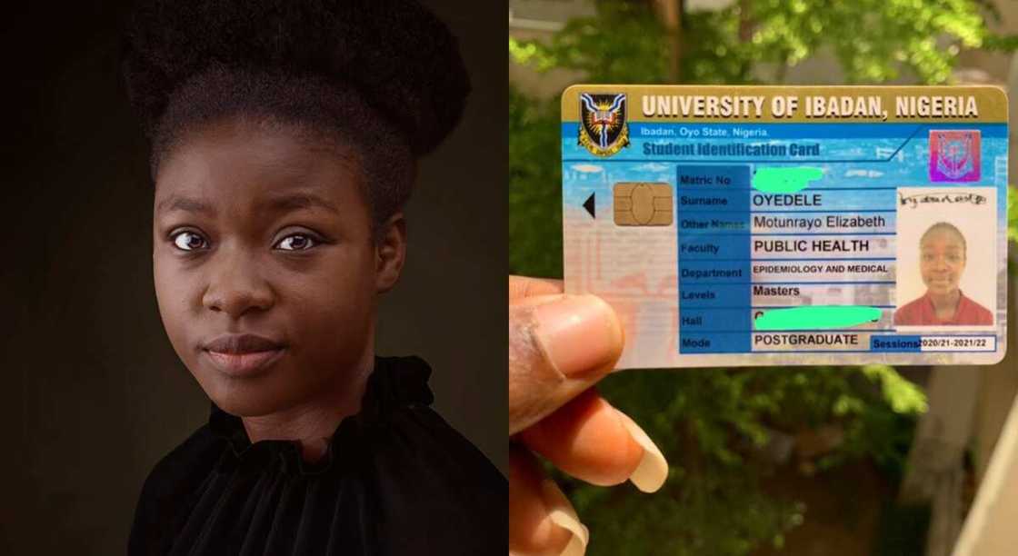 Photos of a Nigerian student and her school ID. Photos of a Nigerian student and her school ID.