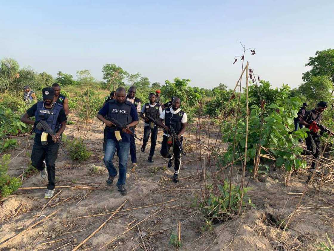 Abba Kyari, team storm bushes along Abuja-Kaduna expressway to hunt kidnappers, bandits (photo)