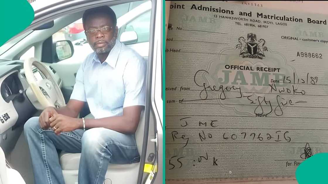 Nigerian man posts 1989 JAMB receipt, sparks reactions with registration fee amount