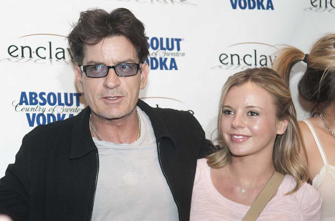 Charlie Sheen and Bree Olson attend an entertainment event