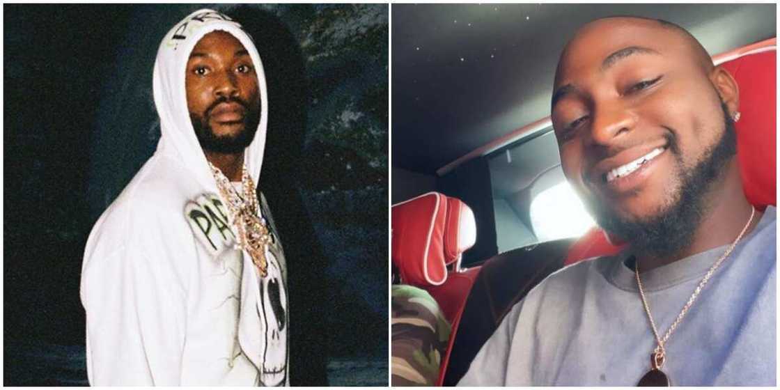 Davido shoots his shot as rapper Meek Mill launches search for Nigerian artist