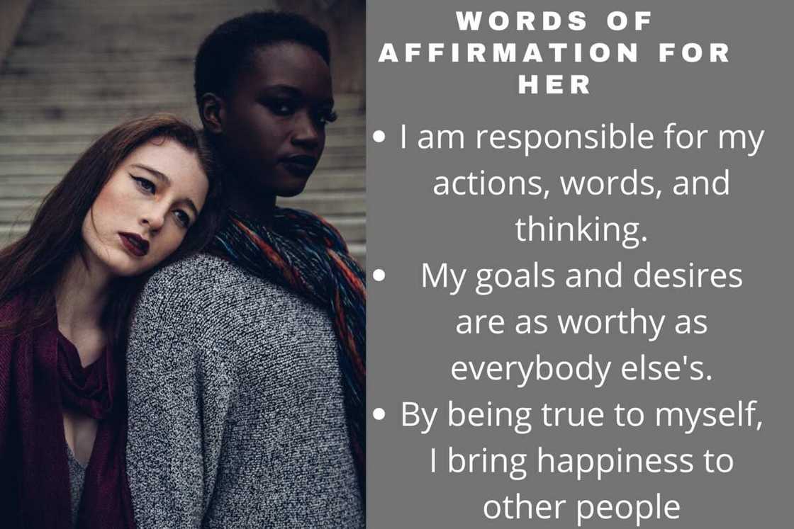 Words of affirmation for her Words of affirmation for her