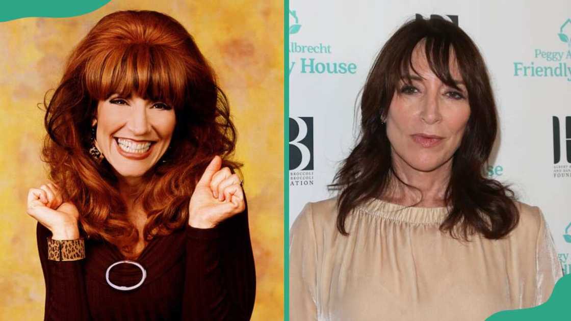 Katey Sagal in the 90s (L) and now (R)