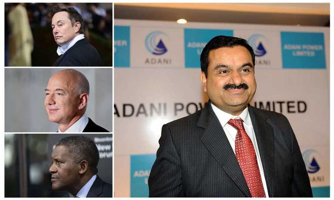 Elon Musk, Aliko Dangote, Jeff Bezos Elon Musk, Aliko Dangote, Jeff Bezos